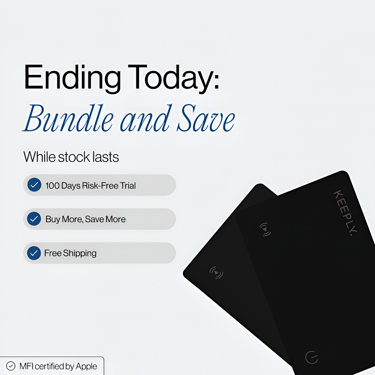 KEEPLY. Tracking Card